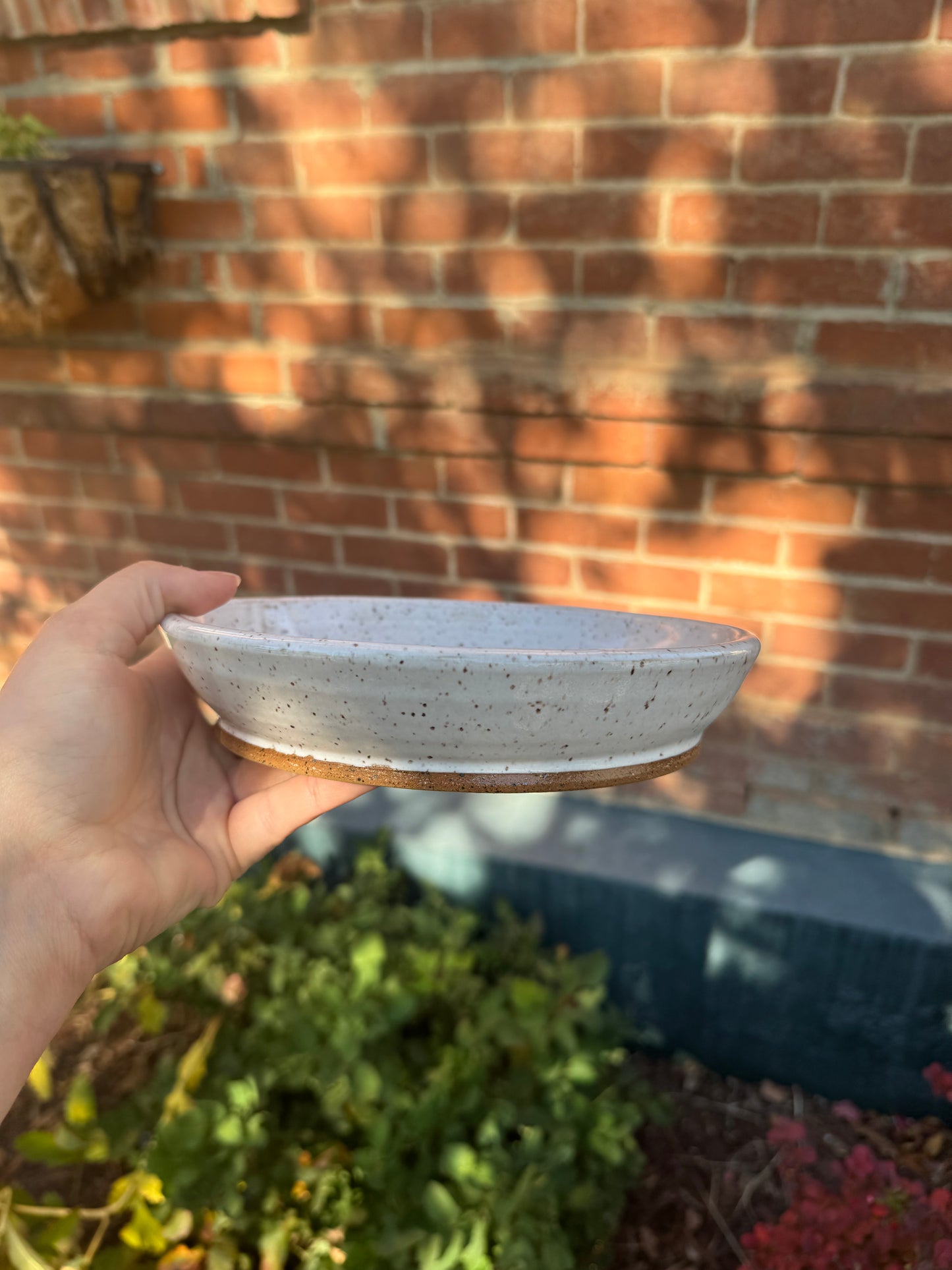 White Plate Bowl