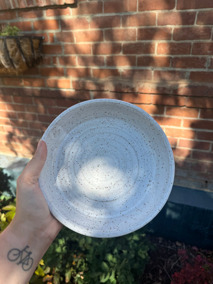 White Plate Bowl